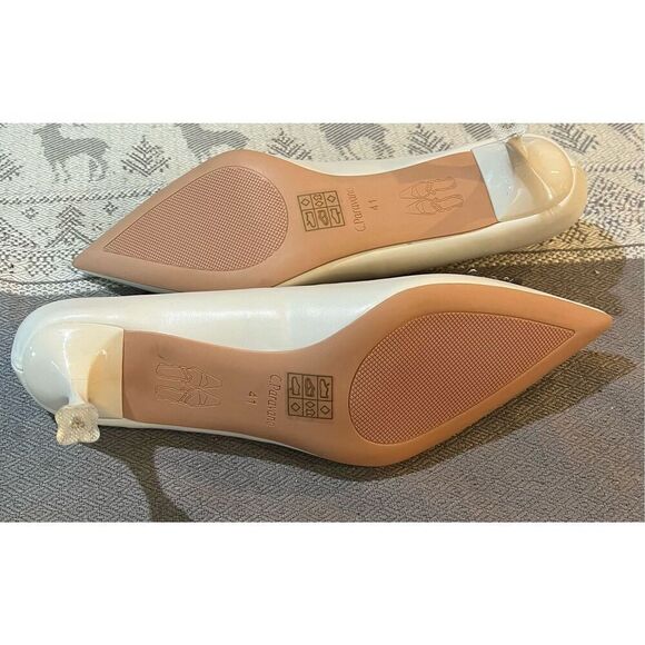 C.Paravano Women's Pumps I Pointed Toe Kitten Heel I Closed Toe Dress Pump - Picture 7 of 9